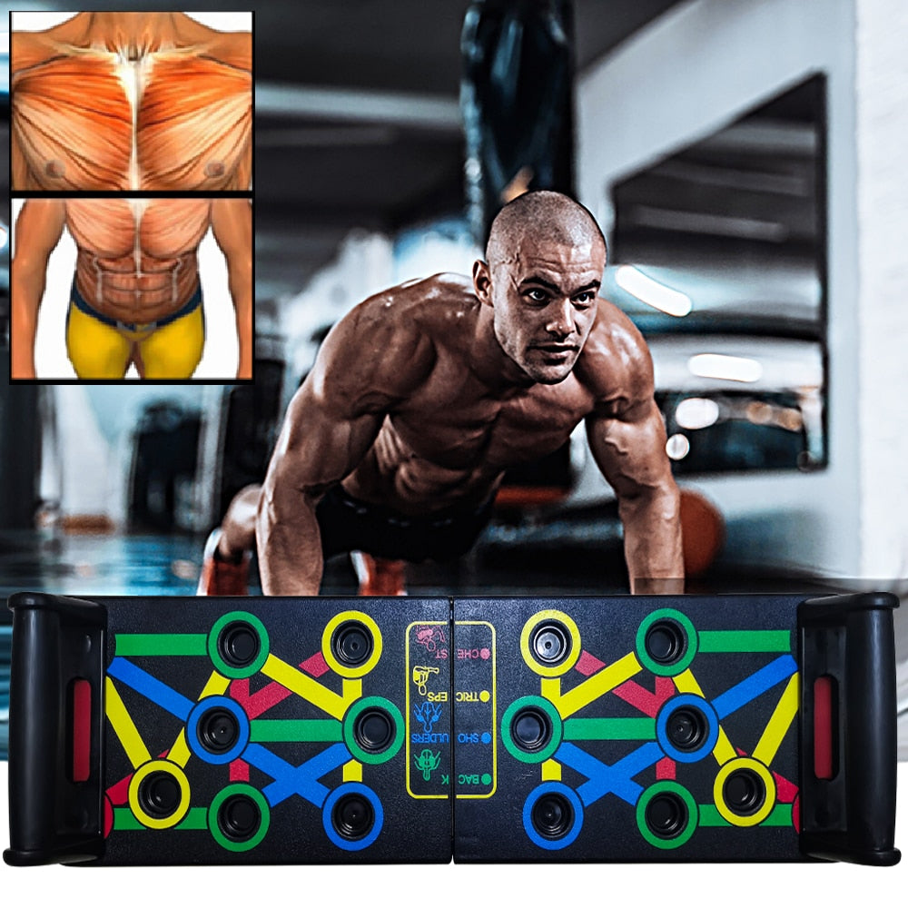 Paragon Fitness Home Workout 14 in 1 Fitness Foldable Complete Push up  Training System Multi Function Push up Bar Board - China Push up Board and  Push up Bar Board price